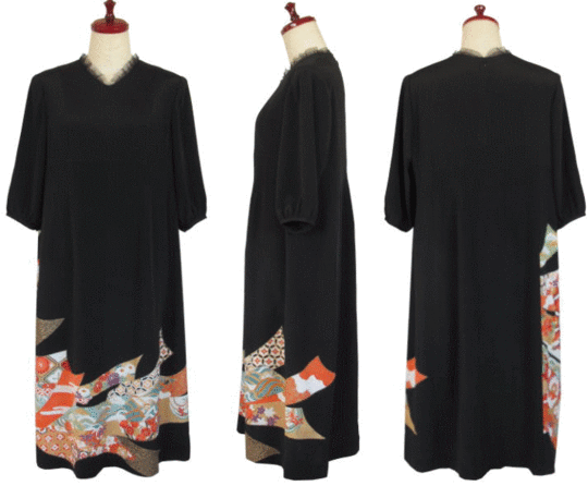 着物リメイク実例'20エンゼルクローズ - 留袖ドレス・着物ドレス