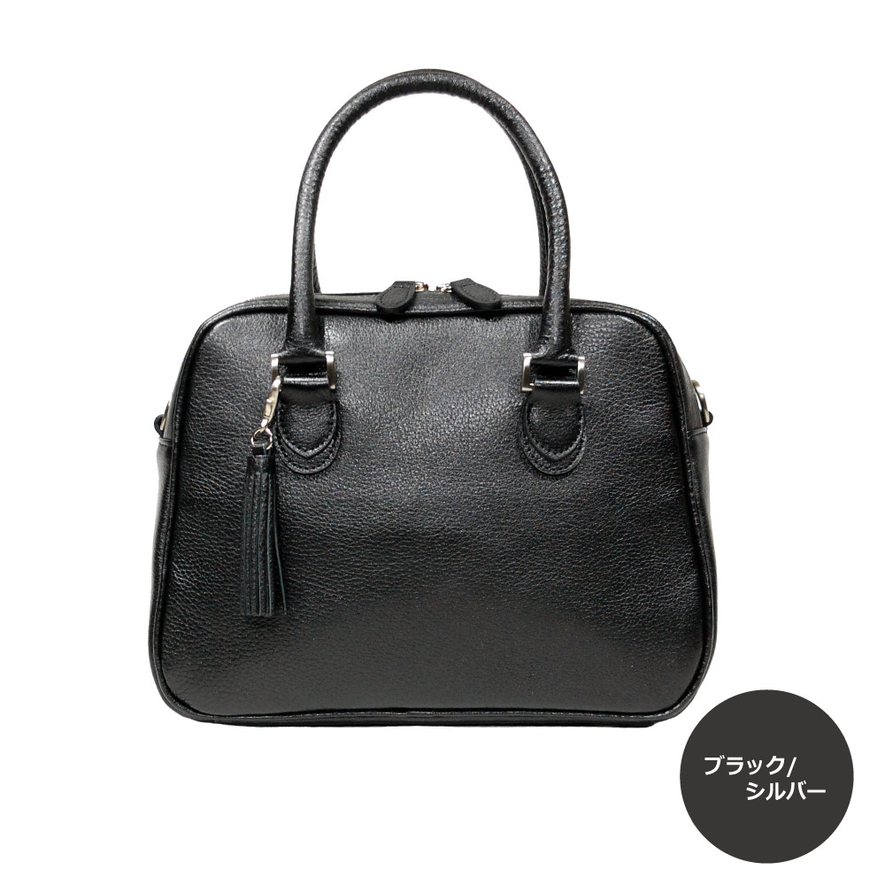 小さなサイズ感がカワイイ オリーブレザーのミニボストン