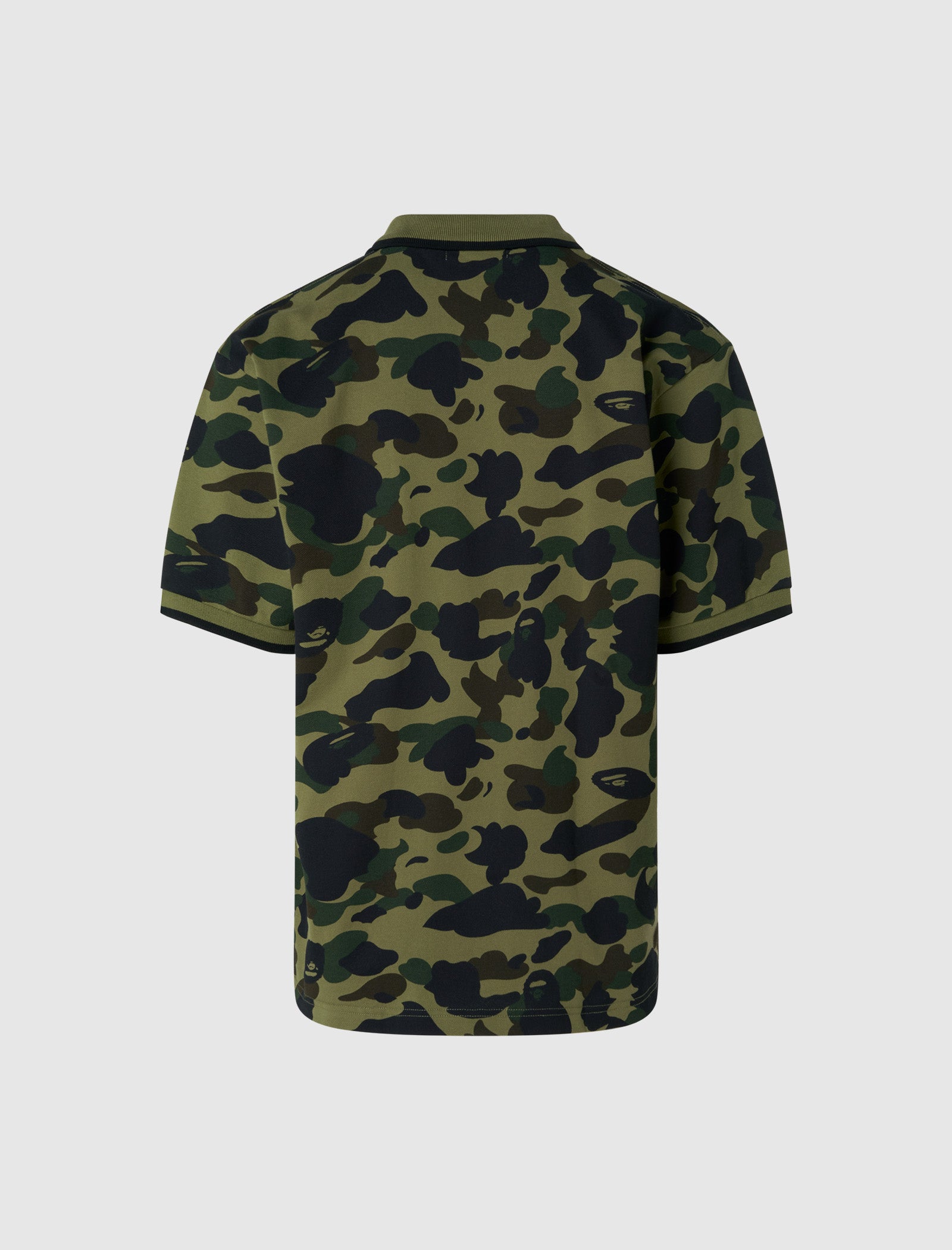 A BATHING APE CAMO ONE POINT POLO