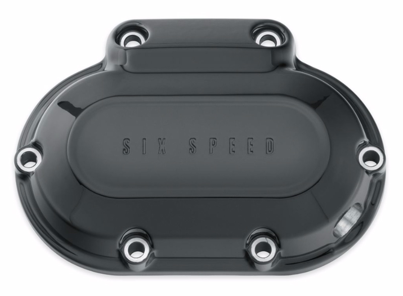 グロスブラック トランスミッションサイドカバー - Harley Davidson