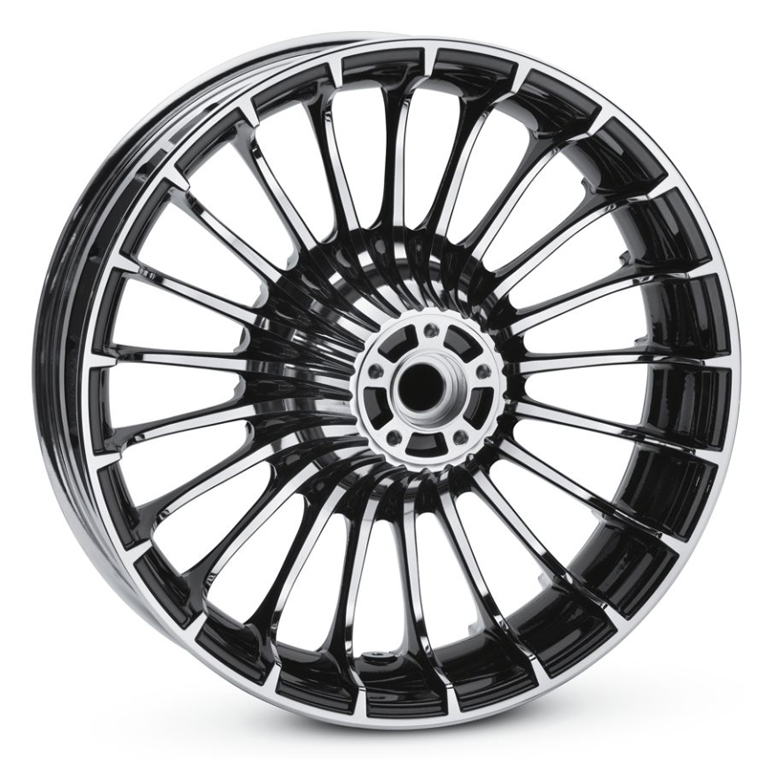 タービン カスタムホイール コントラストクローム - Harley Davidson