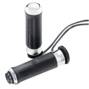 エアフロー ヒーテッドハンドグリップ グロスブラック - Harley