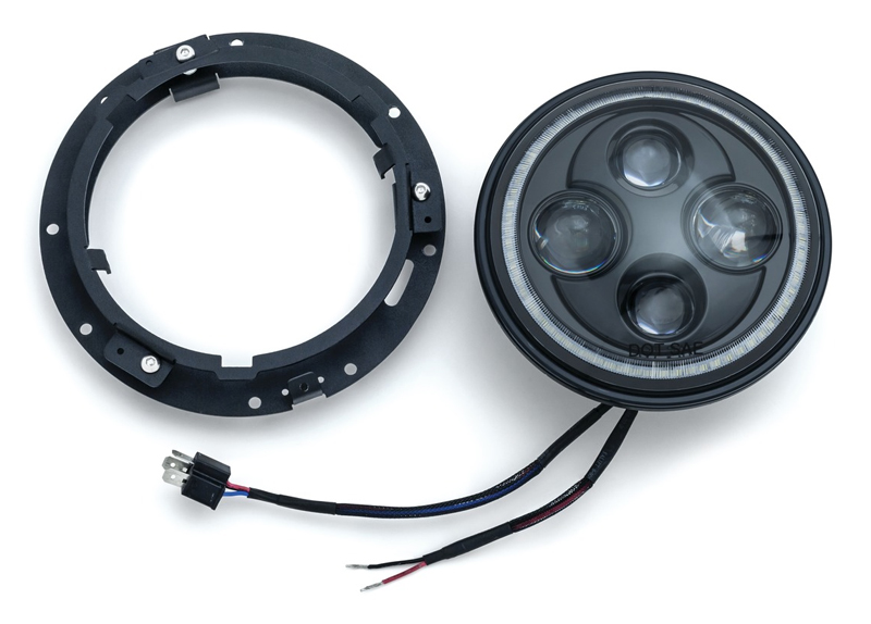 Orbit Prism 7”LEDヘッドライト White Halo - KURYAKYN | アンバーピース