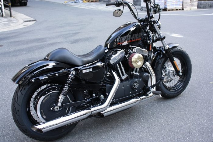 ブラス76スラッシュ FXST モーターステージ製マフラー 65010 スポーツ