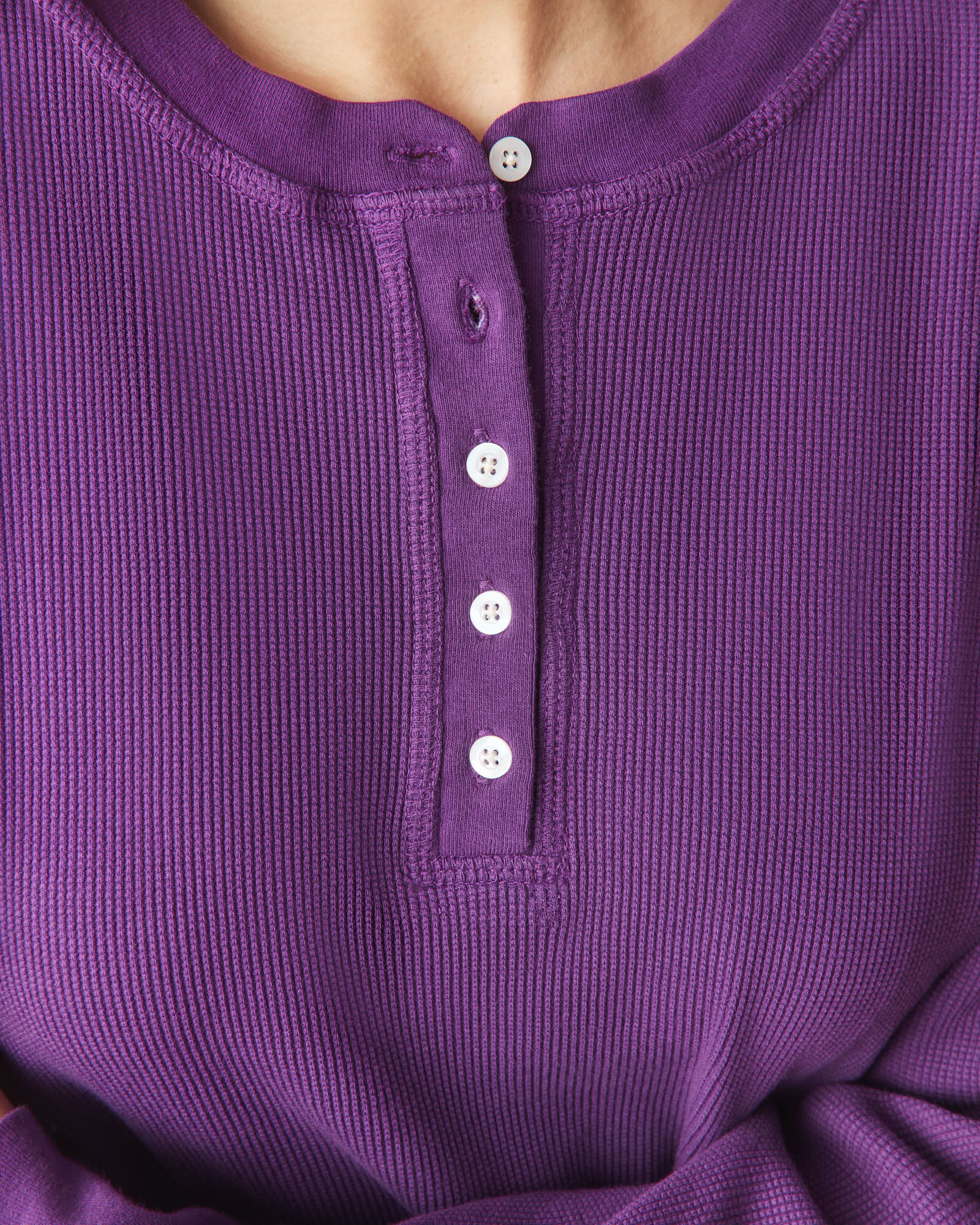 Women's Thermal Henley - Imperial Purple