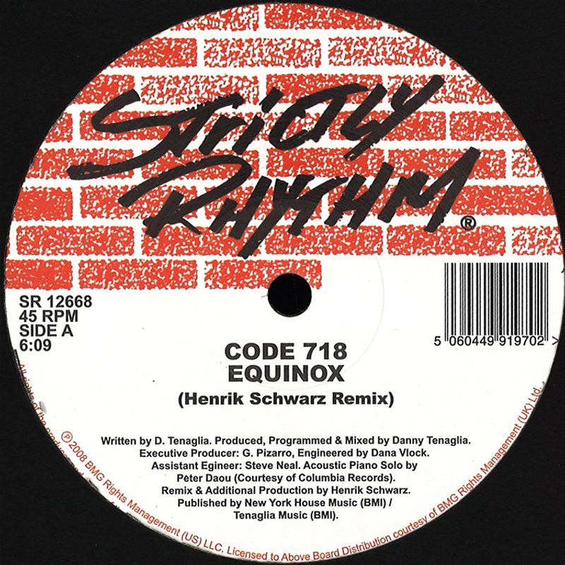 Code 718 - Equinox (Henrik Schwarz 2009 Remixes) (Vinyl 12