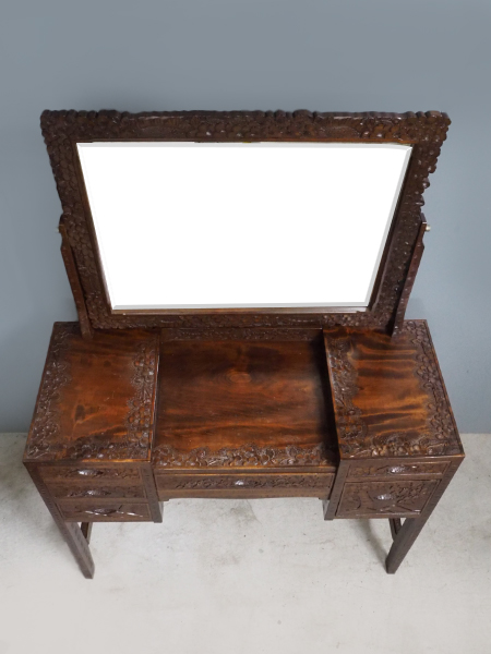 とこ 軽井沢彫 鏡台&スツール セット 桜 さくら彫刻 ドレッサー 化粧 とこ 軽井沢彫 鏡台&スツール セット 桜 さくら彫刻 ドレッサー 化粧