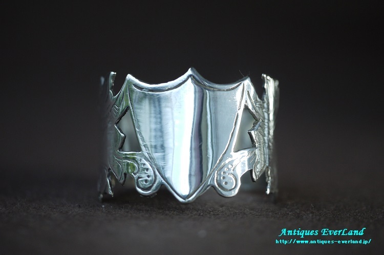 シルバー ナプキンリング 6名様分 シールド オリジナルボックス入り