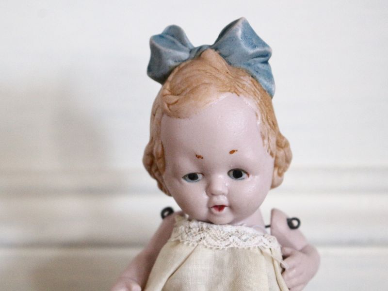 Antique toricoTte Hertwig&Co. ブルーリボンのミニョネット// 5 in