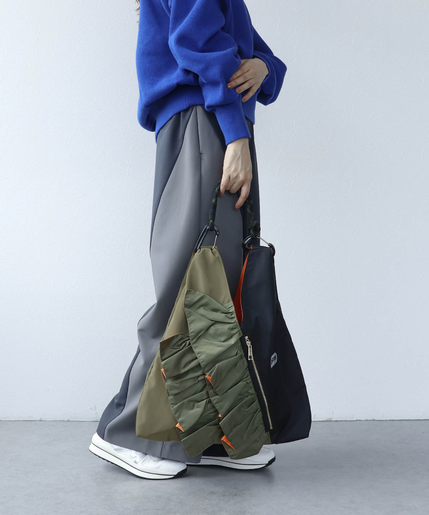 RISLEY×OUTDOOR PRODUCTS バイカラートライアングルフリルバッグ | AND