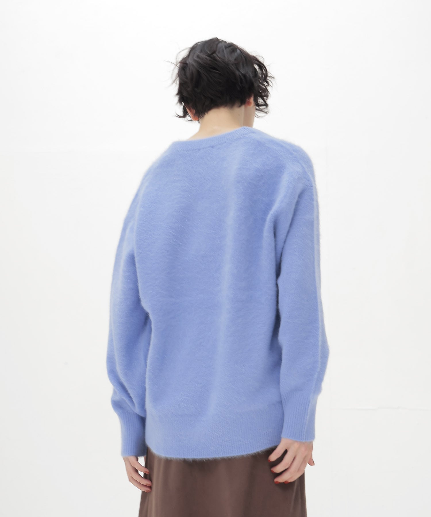 fox cashmere vneck pullover | AND ON JIONE STORE（アンドオン