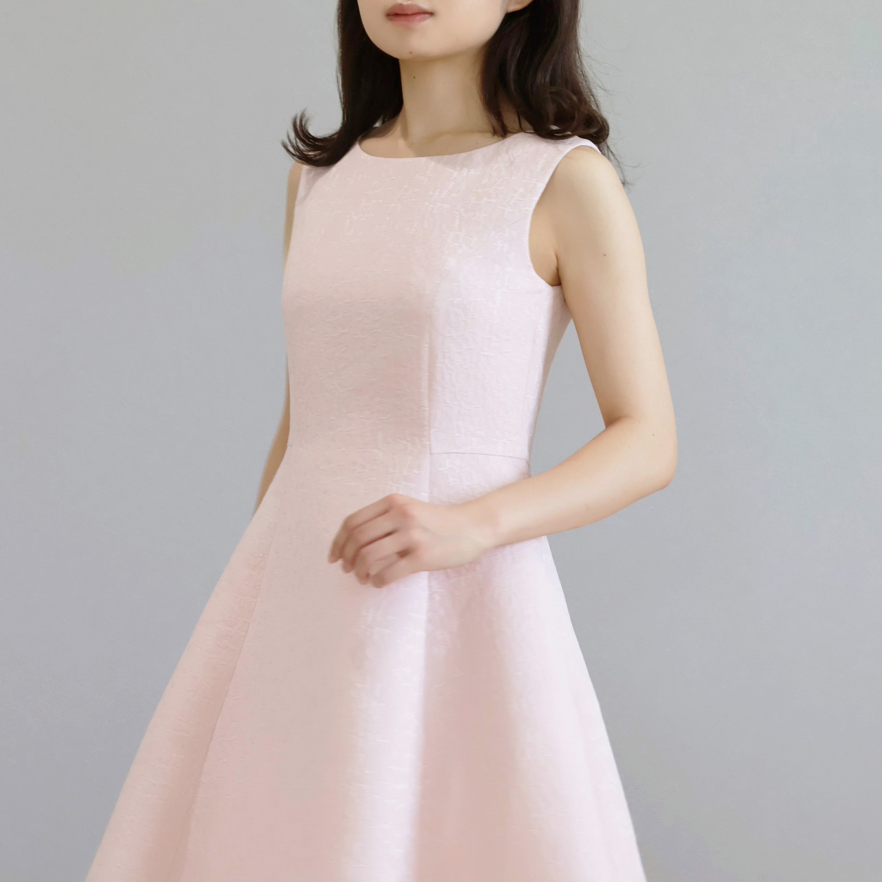 グログランジャガード エレガントワンピース【JM2355BE】 商品詳細