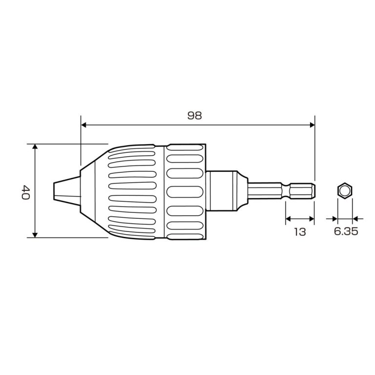 キーレスドリルチャック Φ0.8～10mm | ANEXブランドのドライバー