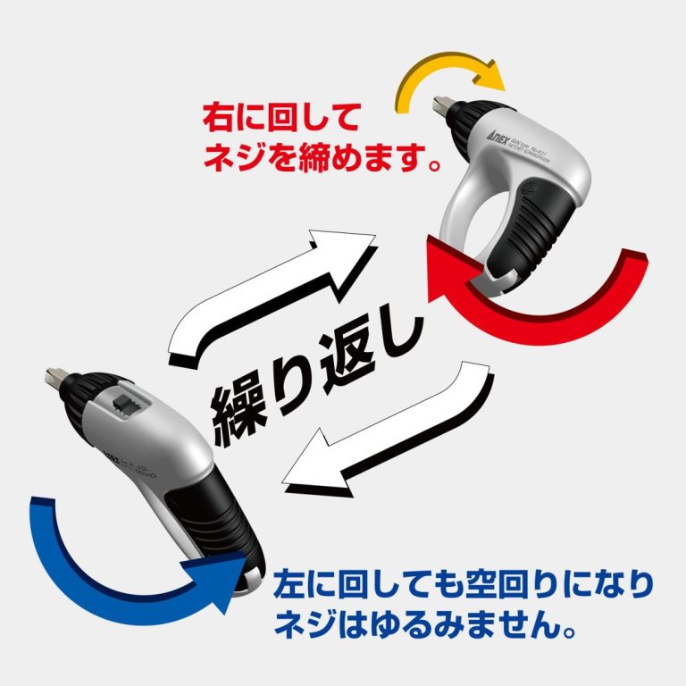 ガンドラネジピタラチェットドライバー ビット2本組 | ANEXブランドの