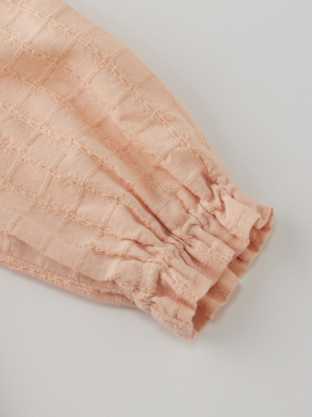 SERAPH】ドビーチェックお花刺繍ロンパース | ロンパース