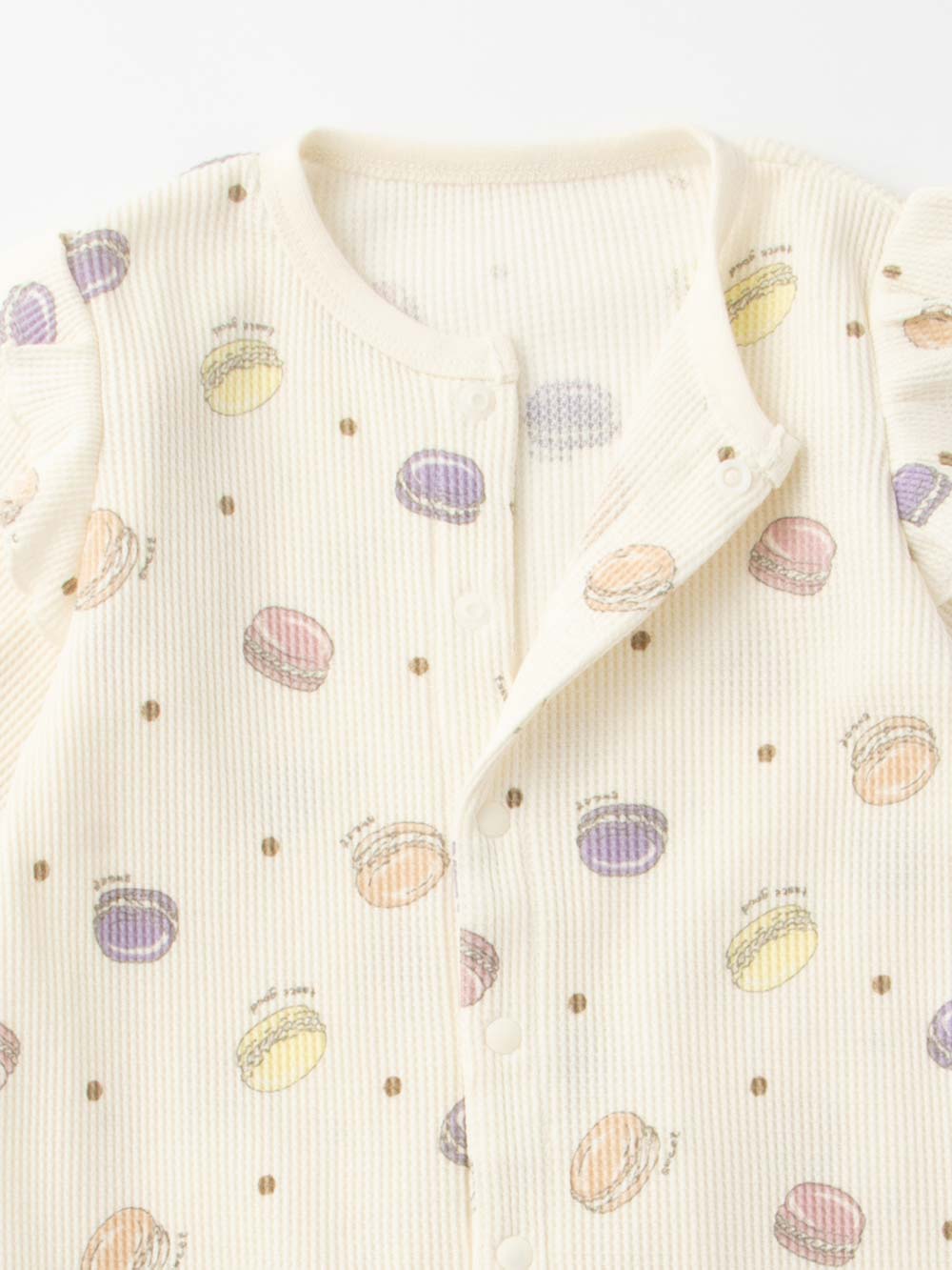 Ampersand（アンパサンド）ワッフル総柄カバーオール | ロンパース