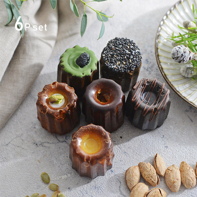 銅製 カヌレ型 6個セット 銅製 カヌレ型 6個セット