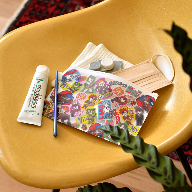 SK∞ エスケーエイト｜クリアポーチ（ステッカー総柄）