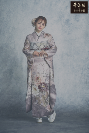 華徒然 × 吉木千沙都 HT55 #赤 #桃色 #ボルドー #red #pink 振袖