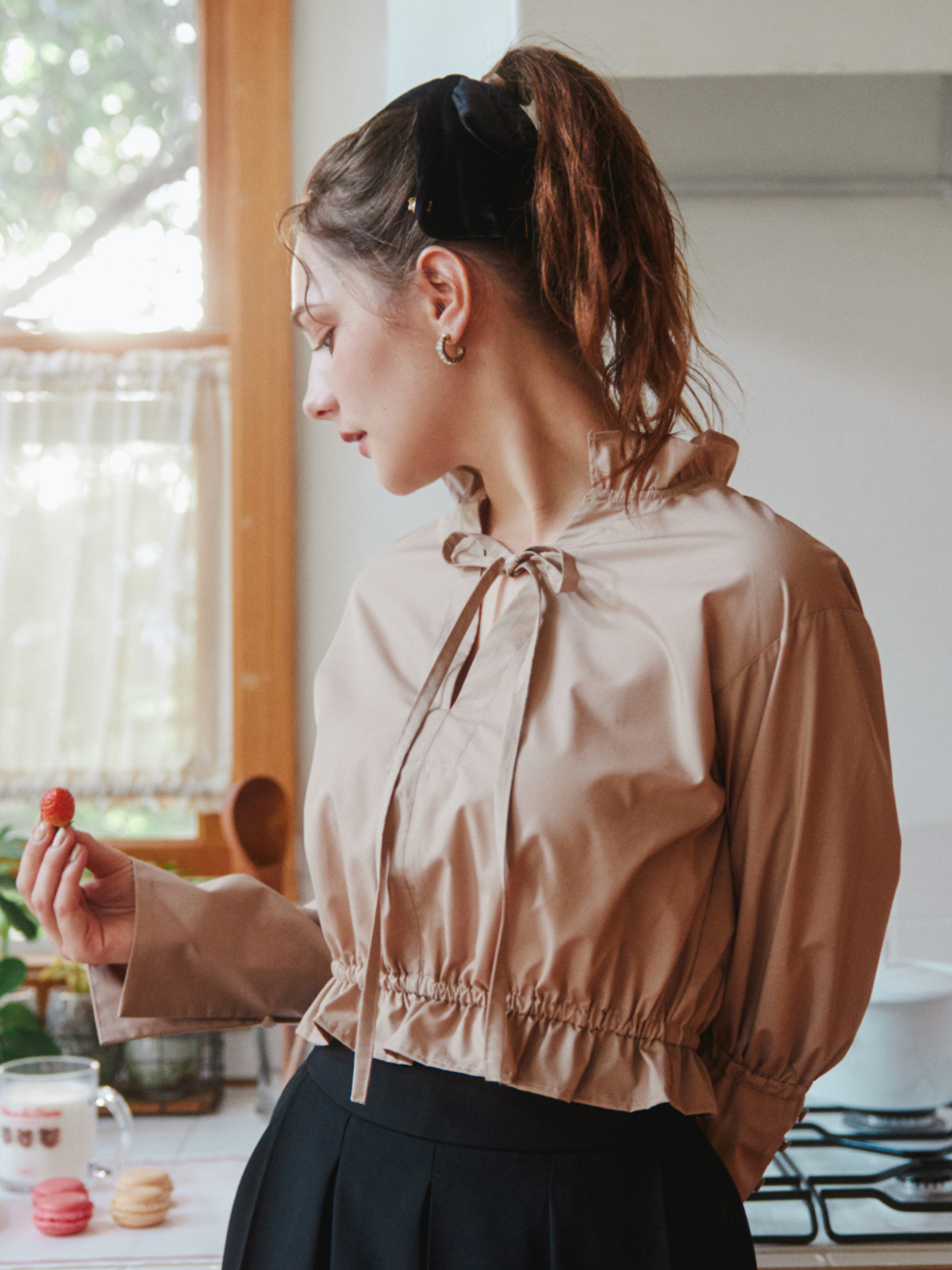 ホイップフリルリボンブラウス – AnnMiru