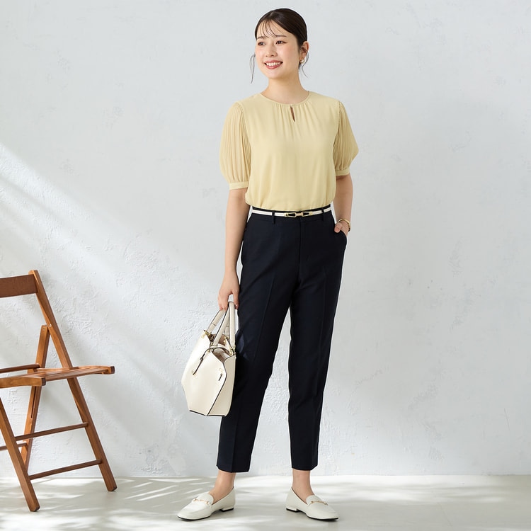 アウトレット】メタルホック付き楊柳ブラウス【AOKI公式通販】