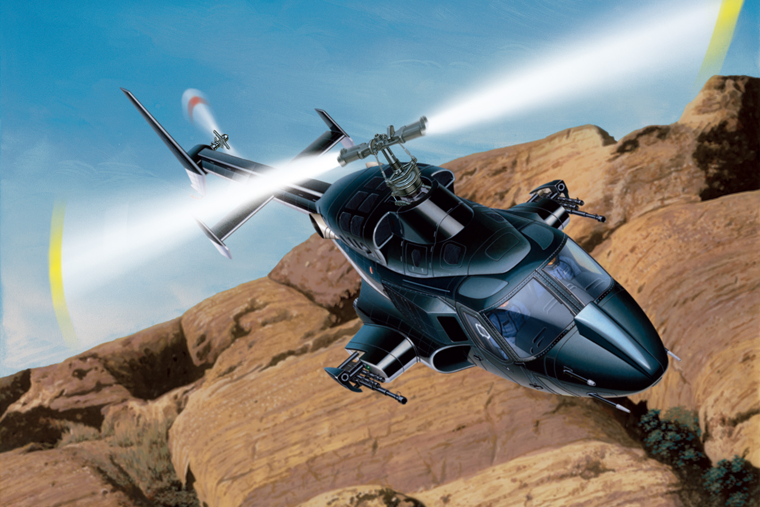 1/48 AIRWOLF CLEAR BODY Ver.｜AOSHIMA｜English