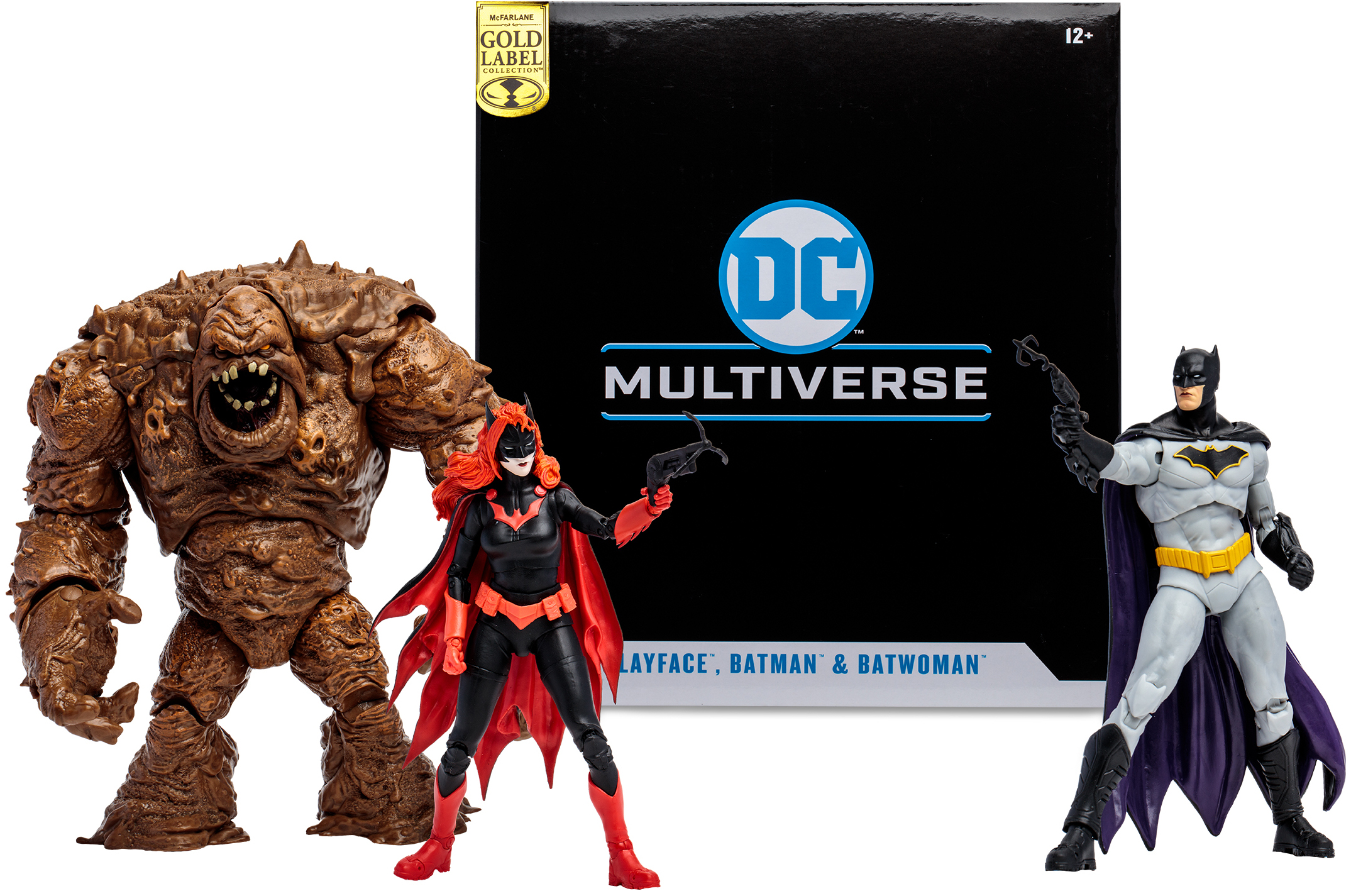 DC Multiverse Clayface, Batman & Batwoman (Gold Label - DC Rebirth)