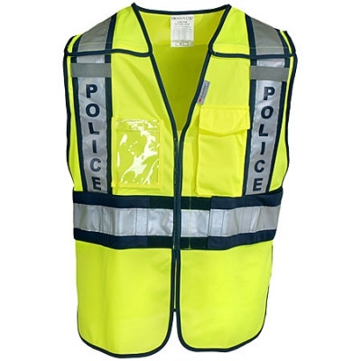 OccuNomix Public Safety Yellow Hi-Visibility Police Vest LUX-PSP