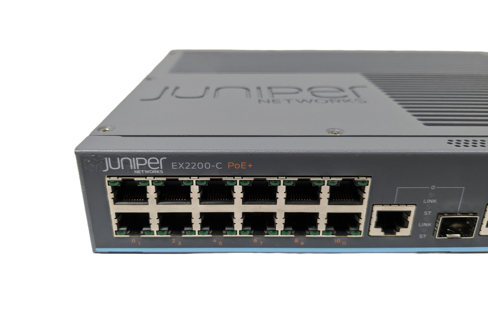 Juniper EX2200-C-12P-2G 12-Port PoE+ Gigabit Fanless Managed