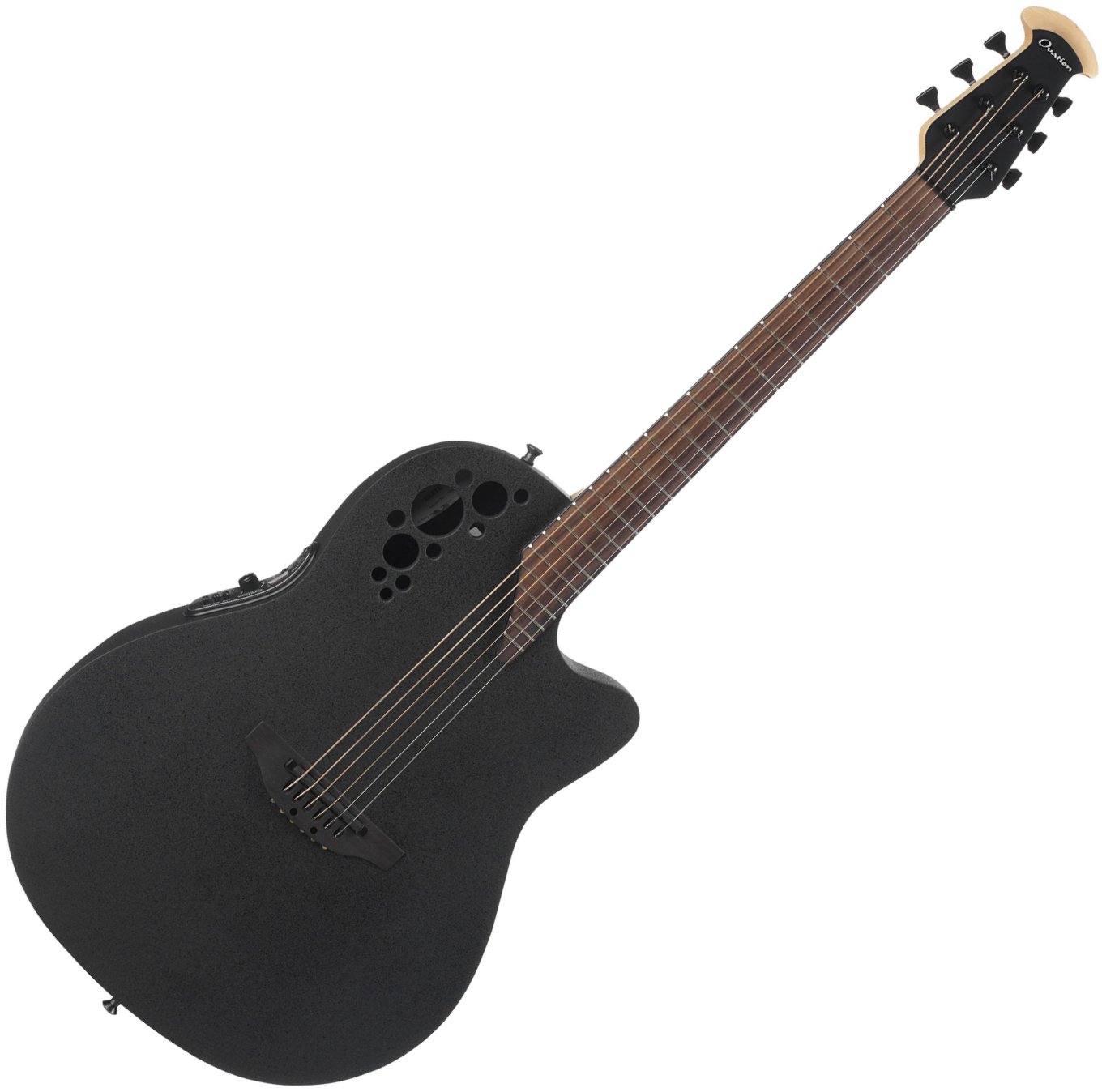 Ovation 1868TX-5 Black Pro Elite Super Shallow 6 String Acoustic