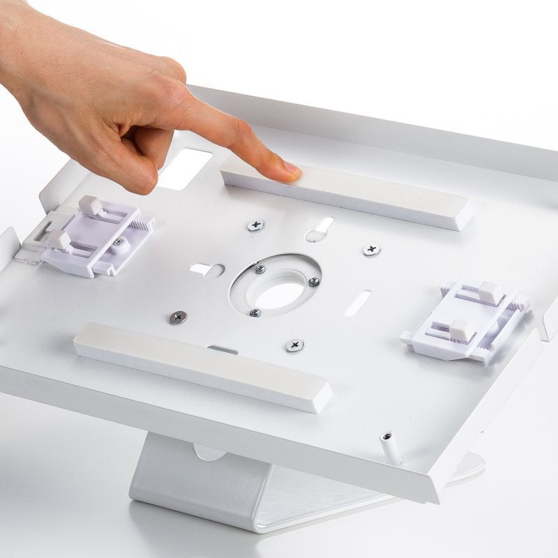 送料無料】タブレット スタンド ipad ホルダー 壁面 鍵付き 9.7-11