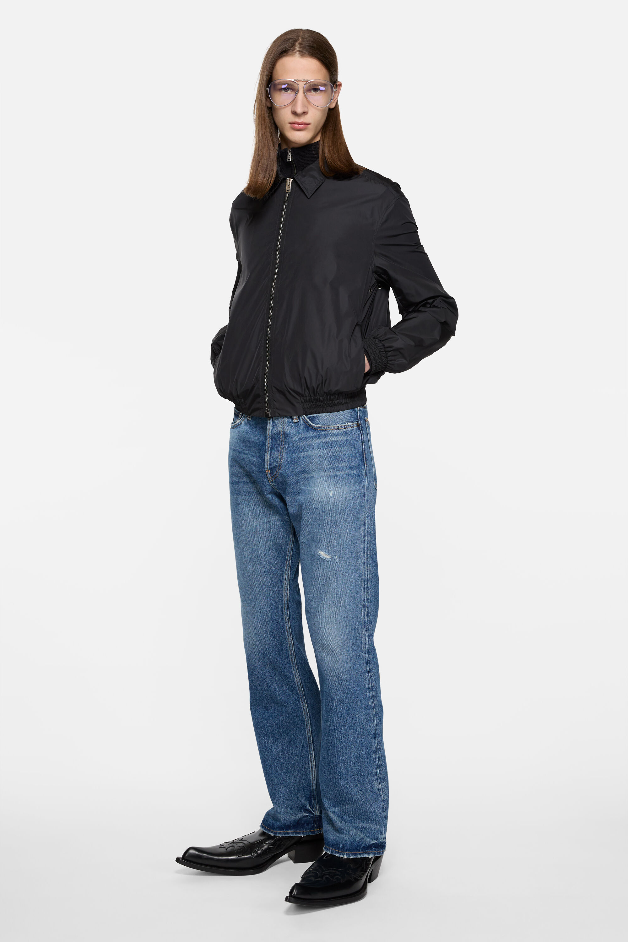 Acne Studios - Lightweight logo jacket - Black
