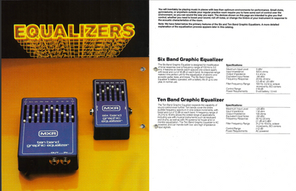 MXR MX-109 6-Band Graphic EQ Pedal (1976-1982) – Acoustic Music Shop