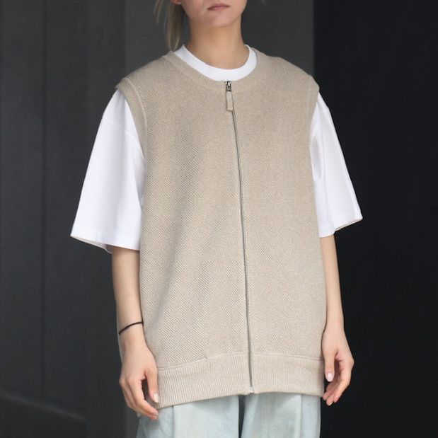 crepuscule - 【残りわずか】Moss Stitch Zip Vest | ACRMTSM ONLINE STORE