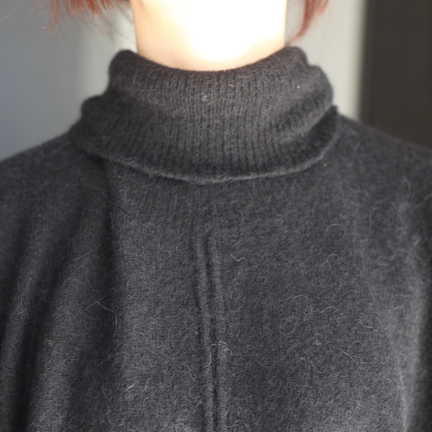 ssstein - 【残り一点】Wool/Alpaca Knit Loose Turtle Neck PO