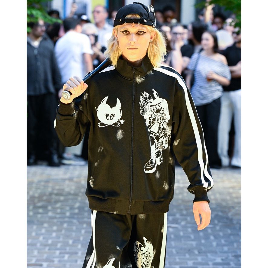 KIDILL - 【残り一点】Cyber Punk Track Top Stain Processed