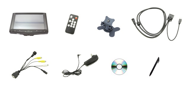 HDCP対応7型業務用タッチパネル液晶ディスプレイ 「LCD7619T