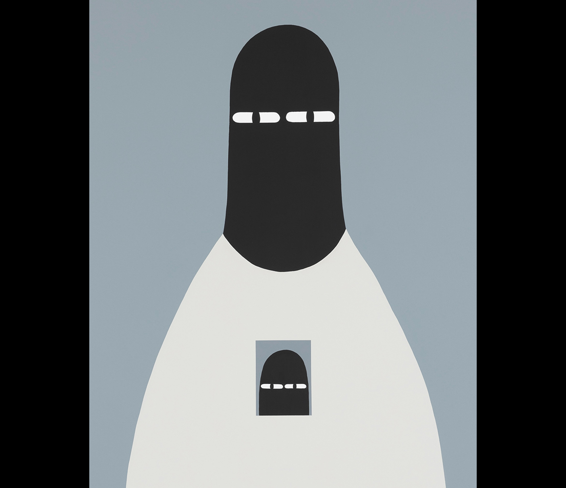 LUV with Gray Flowers | LY | The Adachi Institute Contemporary Ukiyo-e