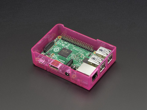 Pi Model B+ / Pi 2 / Pi 3 Case Base - Pink : Adafruit Industries