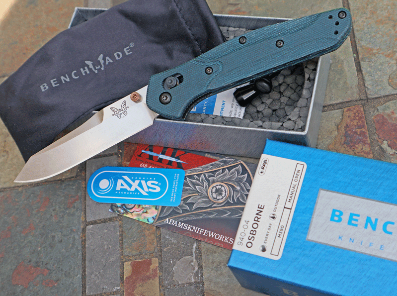 Benchmade 940-04 Osborne Axis Lock w/Blue Denim Micarta & M390