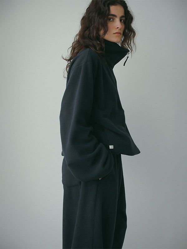 ETRE TOKYO - ドロストヘムエコフリースハーフジッププルオーバー