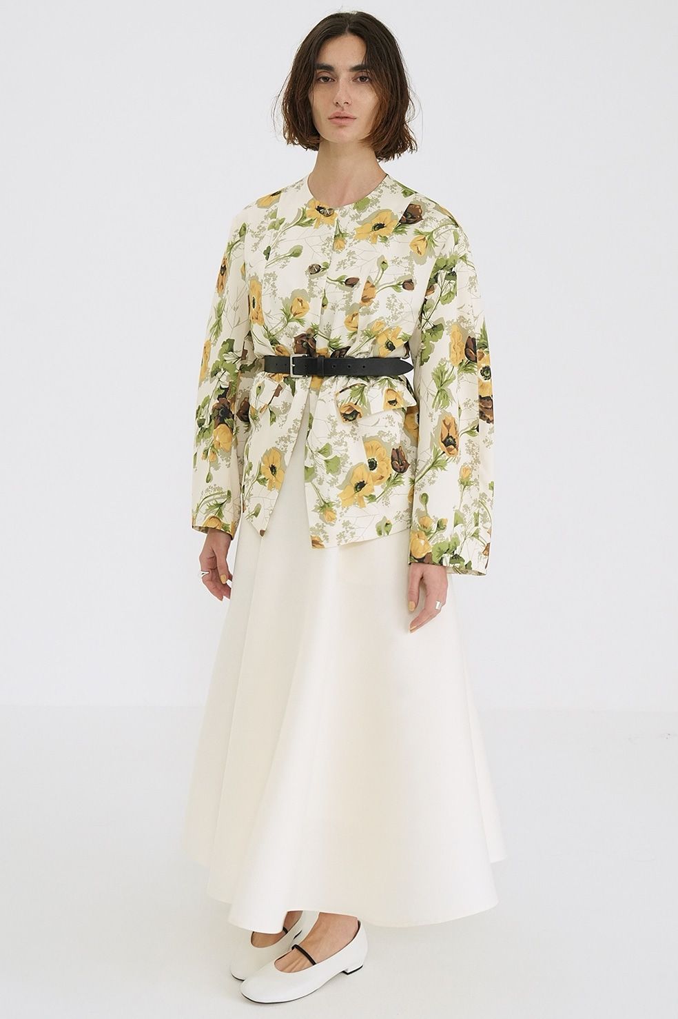 CLANE CLANE 3D FLOWER LACE TOPS 3D FLOWER LACE SHIRT