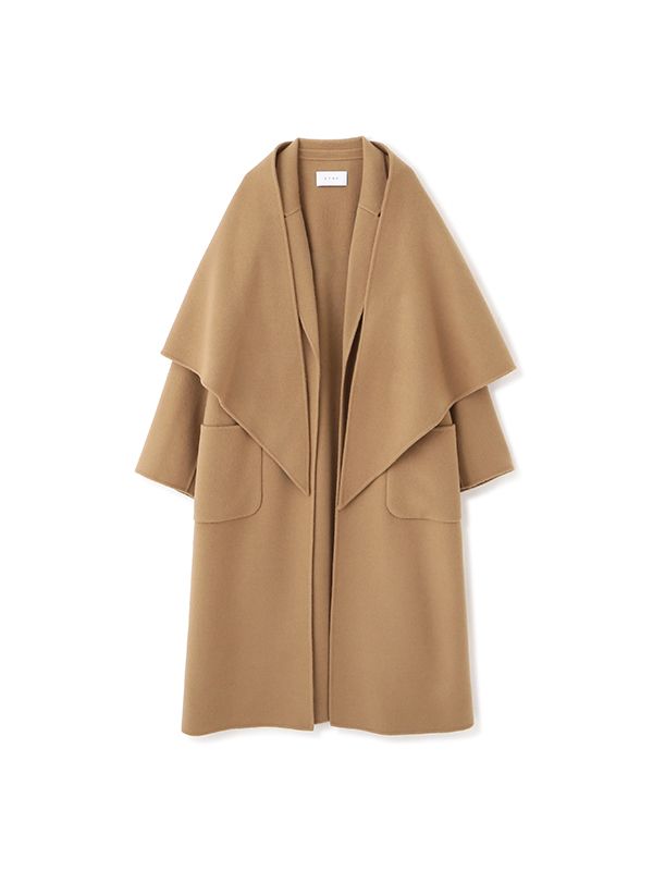 ETRE TOKYO - リバーストールロングコート - BEIGE | ADDICT WEB SHOP