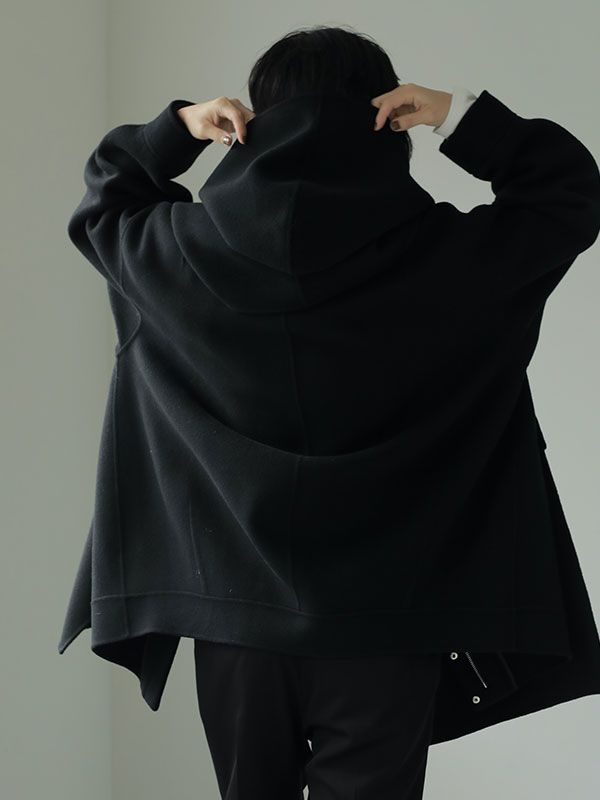 ETRE TOKYO - フーディストールリバーショートコート - BLACK | ADDICT