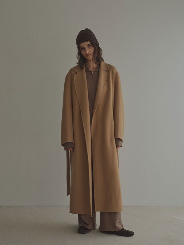 ETRE TOKYO - メルトンロングリバーコート (CAMEL) | ADDICT WEB SHOP
