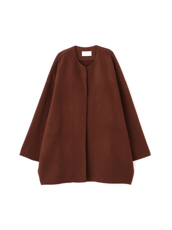 ETRE TOKYO - ウールリバーコクーンコート - BROWN | ADDICT WEB SHOP