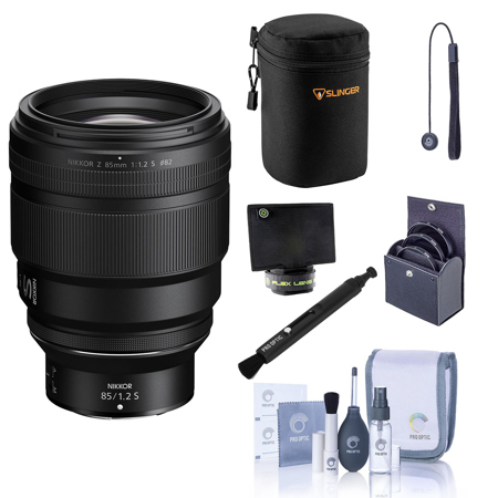 Nikon NIKKOR Z 85mm f/1.2 S Lens, Bundle with Included Value 20114 A