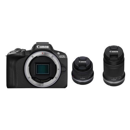 Canon EOS R50 Mirrorless Camera w/18-45mm f/4.5-6.3, 55-210mm f/5