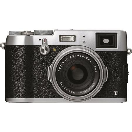 Fujifilm X100T Digital Camera with 23mm Lens, Silver - Adorama