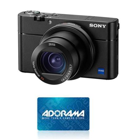 Sony Cyber-shot DSC-RX100 V Digital Camera, Black With $100